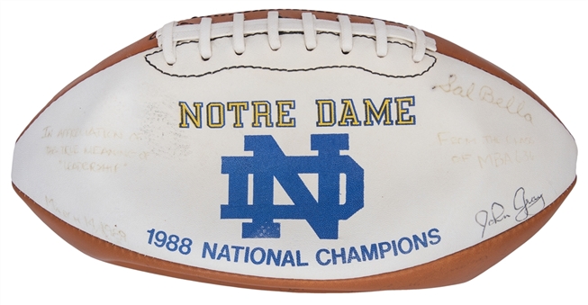 1988 National Champion Notre Dame Team Football (Holtz LOA) 